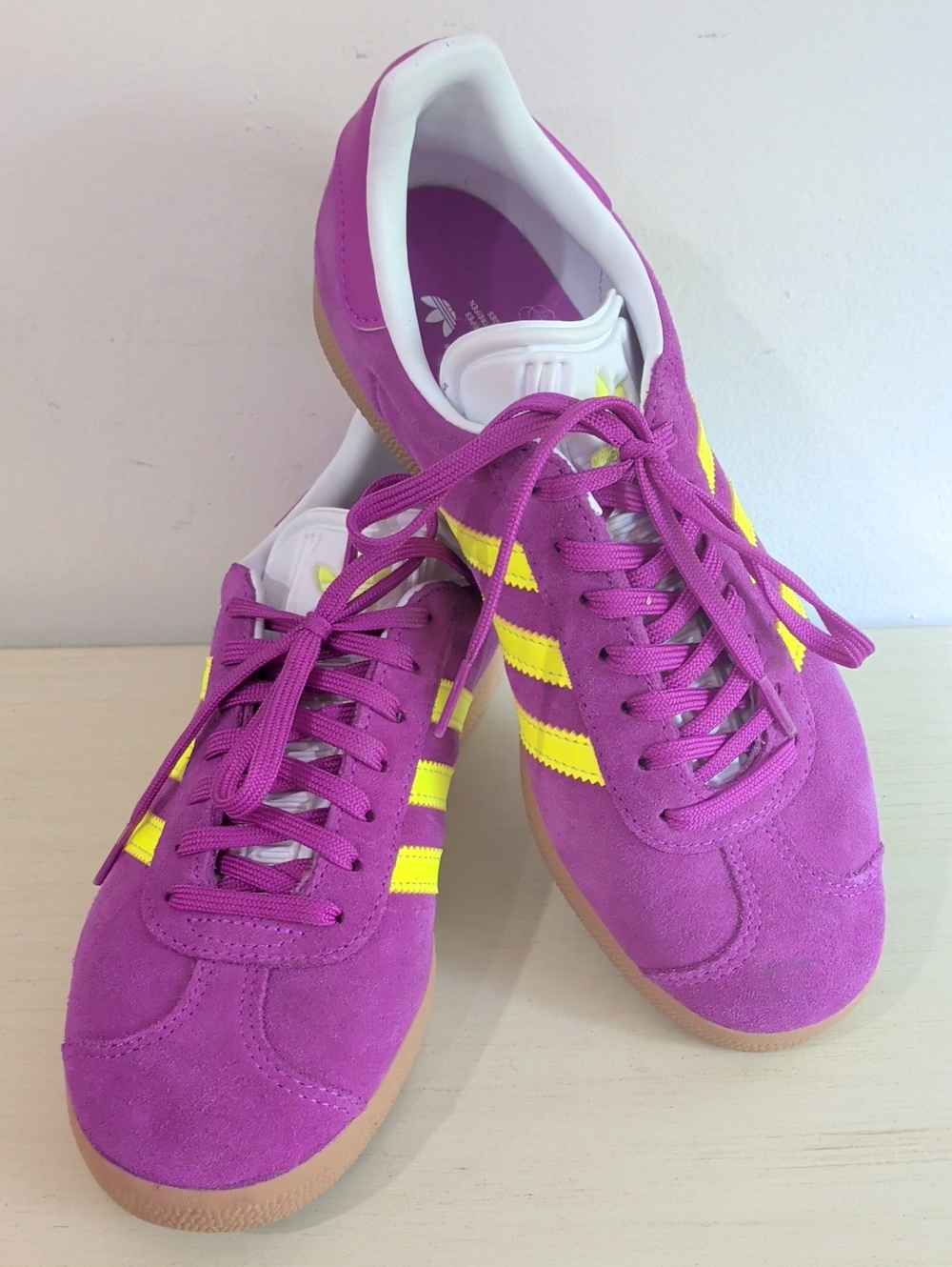 Adidas Gazelle Purple & Yellow Women's Sneakers Size 8.5